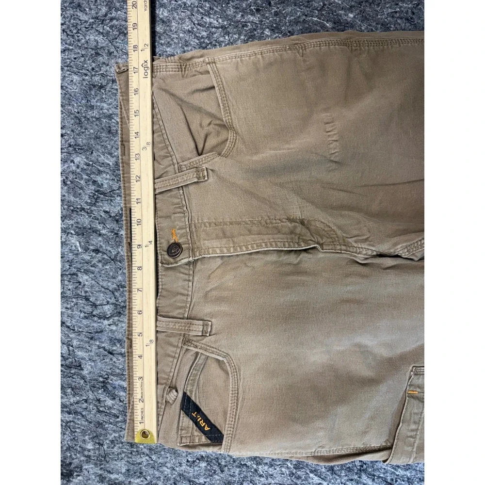 Ariat Rebar M4 Relaxed Straight Work Pants Mens 34x34 Tan Canvas Utility Cargo
